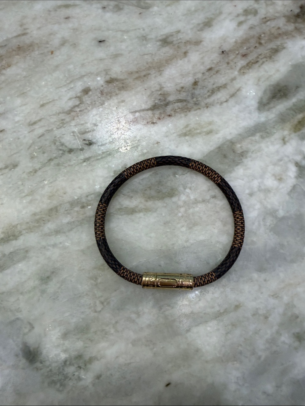 Louis Vuitton Damier Ebene Brown & Gold